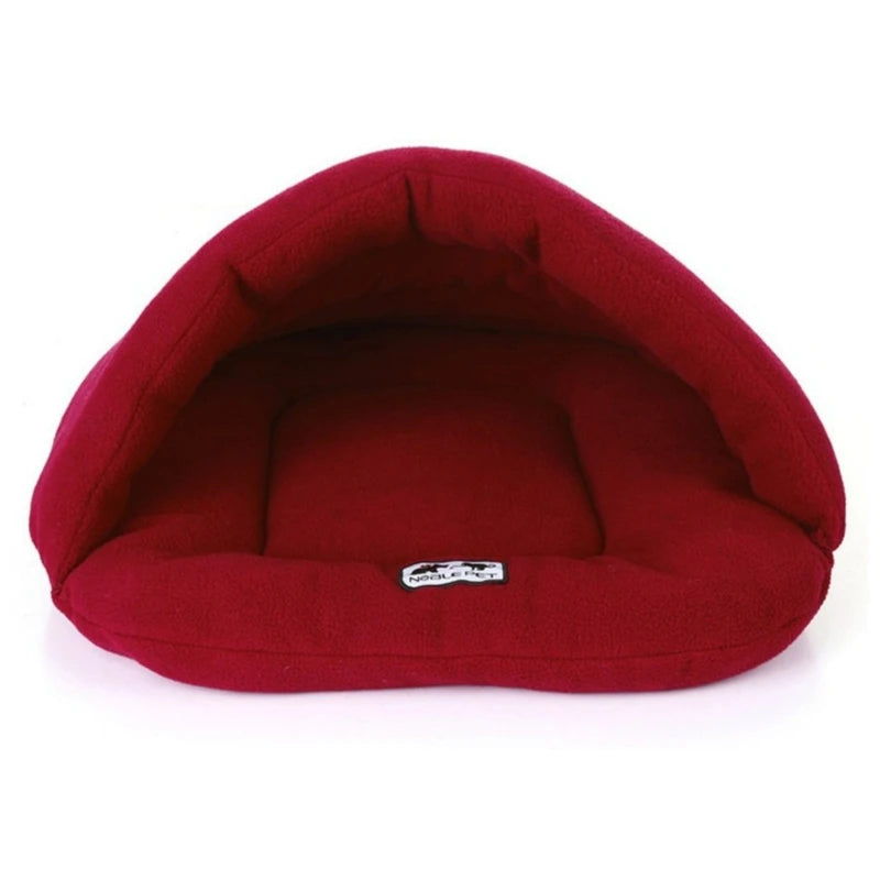 Thick Fleece Warm Pet Cave Bed (Suitable For Small Dogs/Puppies/Cats)