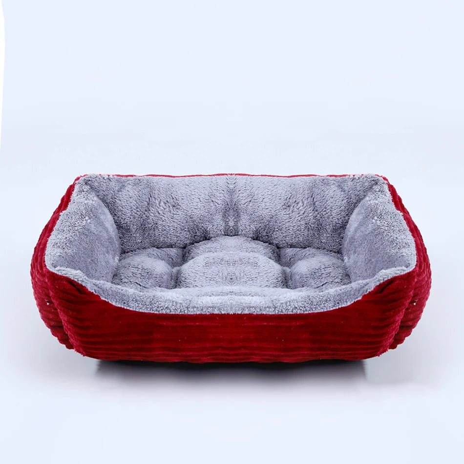 Square Plush Pet Sofa Bed