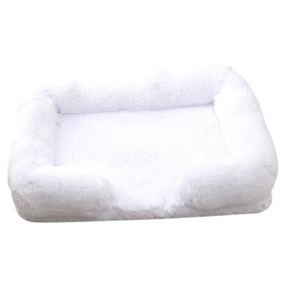 Orthopedic Support Fluffy Plush Dog Bed