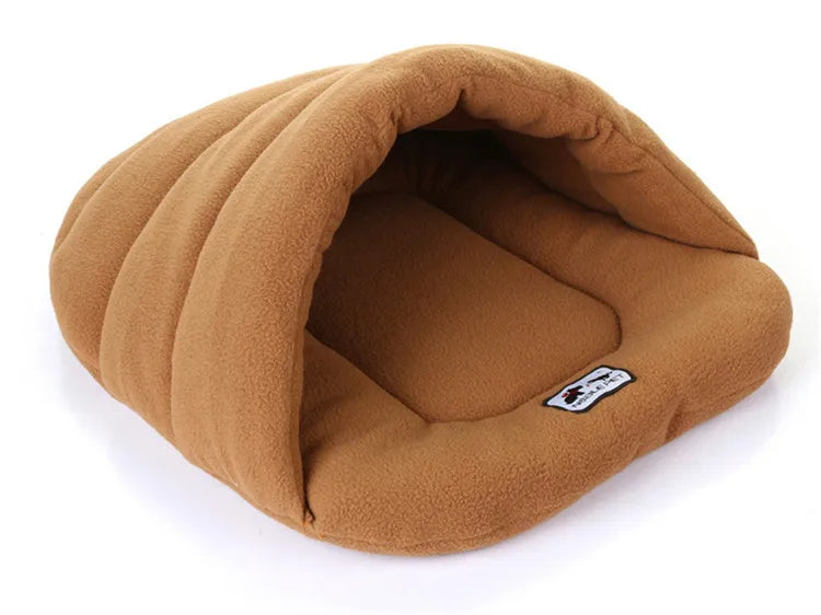 Thick Fleece Warm Pet Cave Bed (Suitable For Small Dogs/Puppies/Cats)