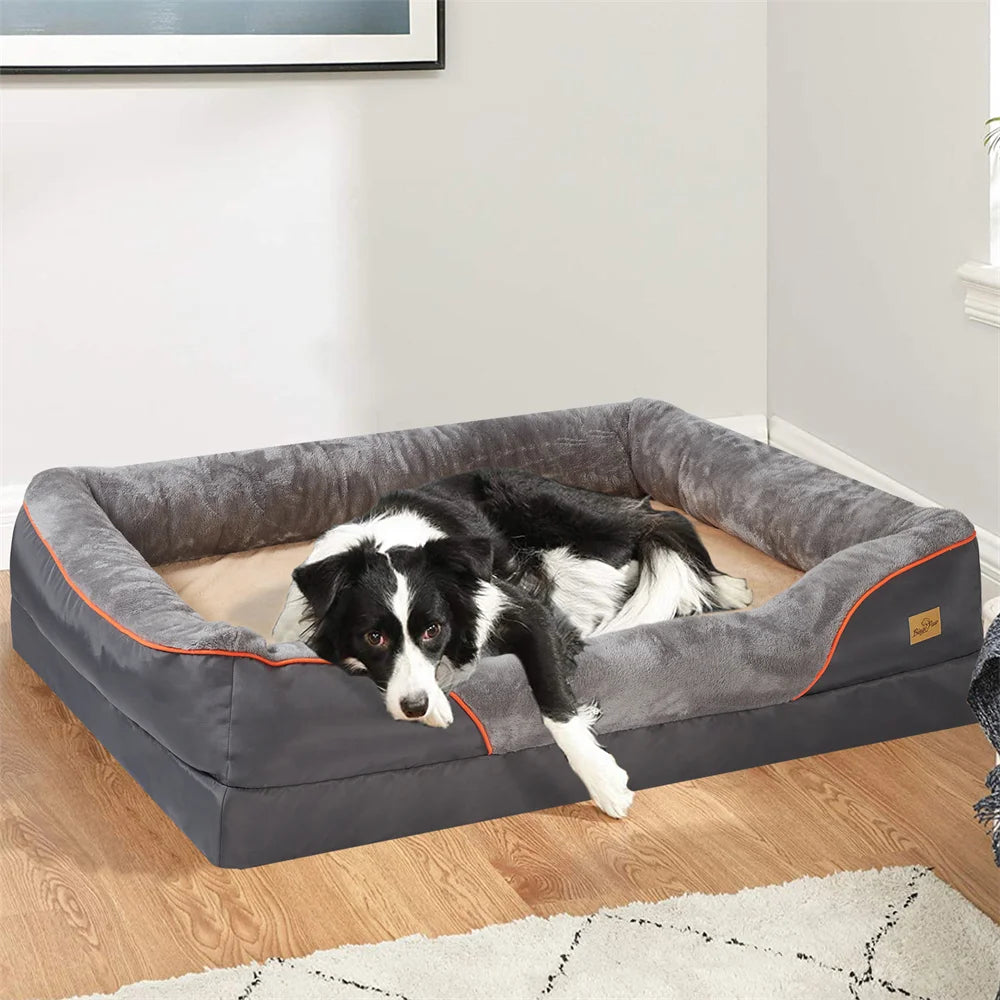Luxury Orthopedic Memory Foam Dog Bed