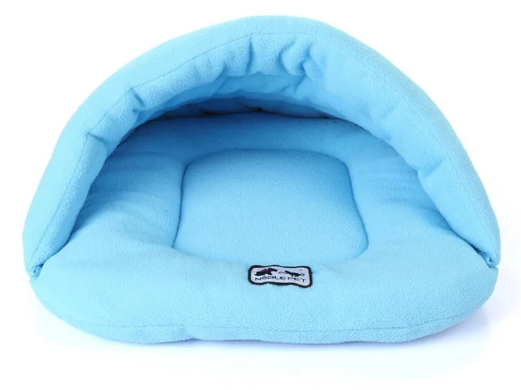 Thick Fleece Warm Pet Cave Bed (Suitable For Small Dogs/Puppies/Cats)