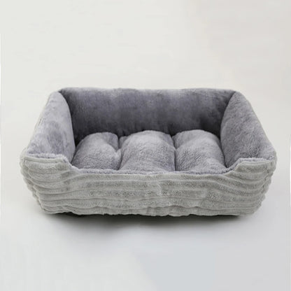 Square Plush Pet Sofa Bed