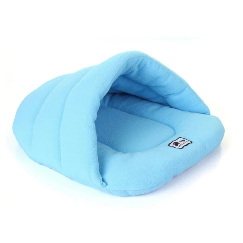 Thick Fleece Warm Pet Cave Bed (Suitable For Small Dogs/Puppies/Cats)