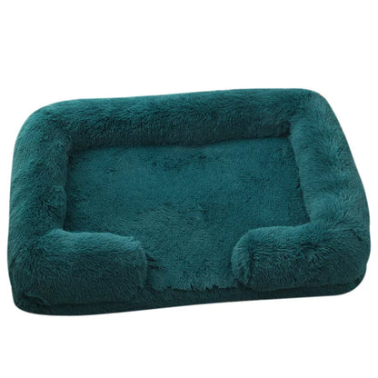 Orthopedic Support Fluffy Plush Dog Bed
