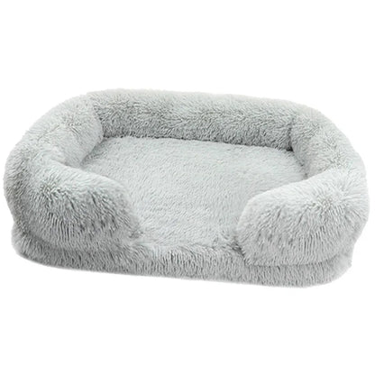 Orthopedic Support Fluffy Plush Dog Bed