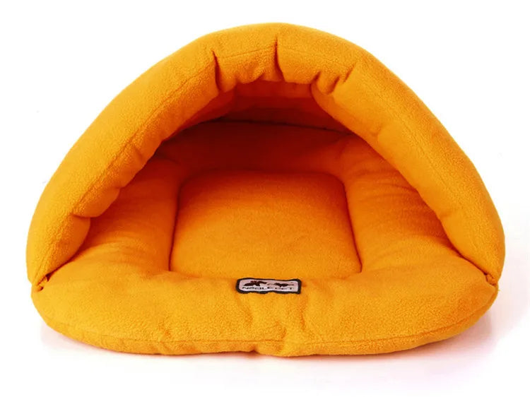 Thick Fleece Warm Pet Cave Bed (Suitable For Small Dogs/Puppies/Cats)